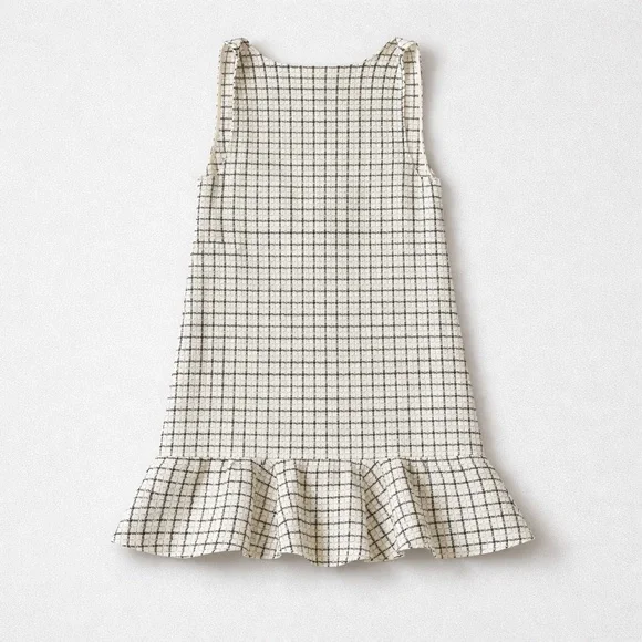 Zara Black and White Plaid Mini Dress - Picture 2 of 2
